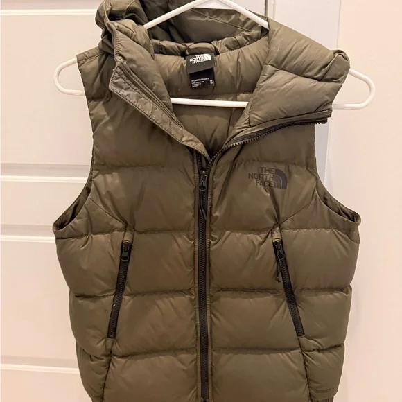 The North Face Hyalite Down Hooded Vest XS Khaki - Picture 6 of 13